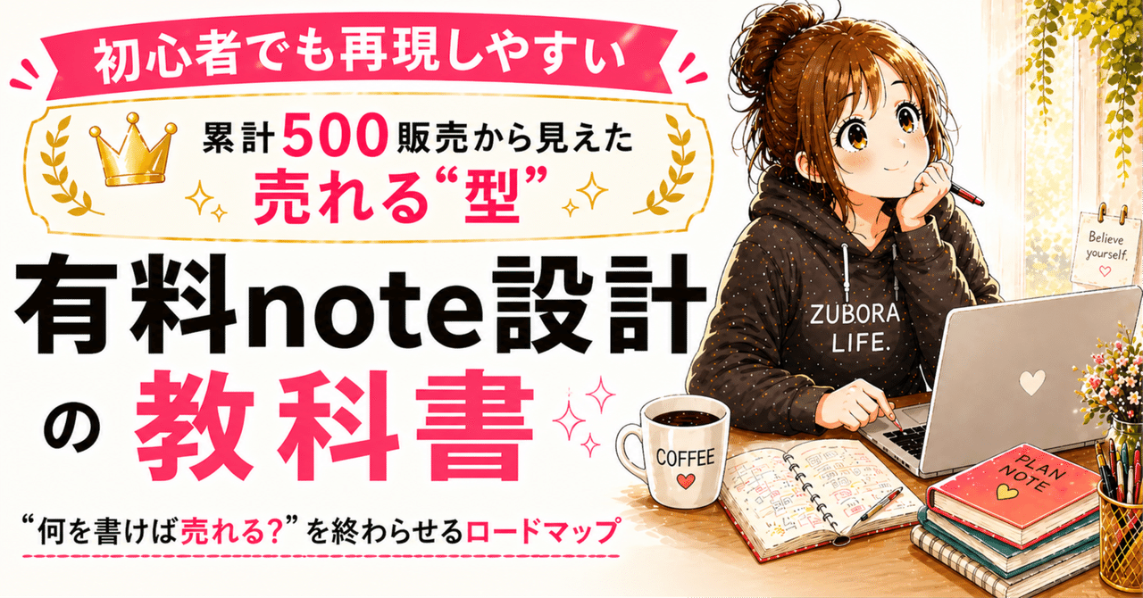 有料note設計の教科書のnoteアイキャッチ